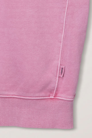 UNISEX GARMENT DYED ZIP-UP HOODIE LIGHT PINK