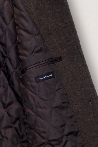 BELTED HALF COAT BROWN