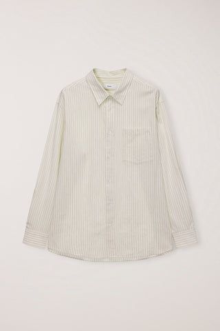 UNISEX INFORMAL SHIRT IVORY STRIPE