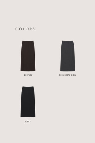H-LINE LONG SKIRT BLACK