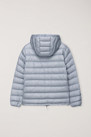 UNISEX LIGHT GOOSE DOWN JACKET GREYISH BLUE