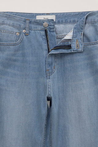 RELAXED SUMMER DENIM PANTS LIGHT BLUE