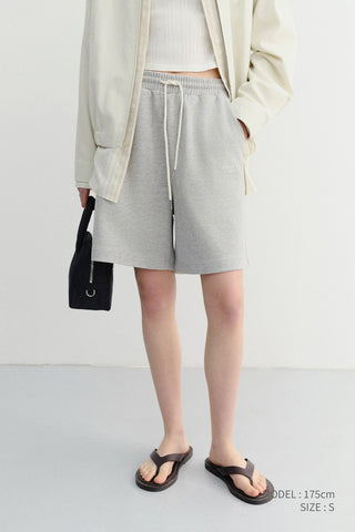 UNISEX PIGMENT RELAXED BEACH SHORTS MELANGE GREY