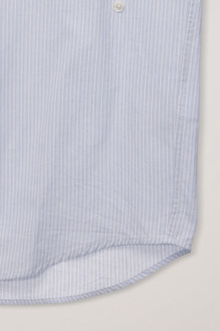 UNISEX OVERSIZED BD STRIPED SHIRT BLUE GREY STRIPE