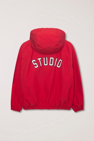 UNISEX LOGO WINDBREAKER RED