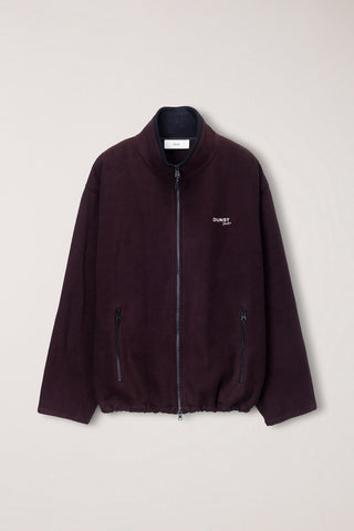 UNISEX ZIP-UP FLEECE SWEATSHIRT CHOCO BROWN