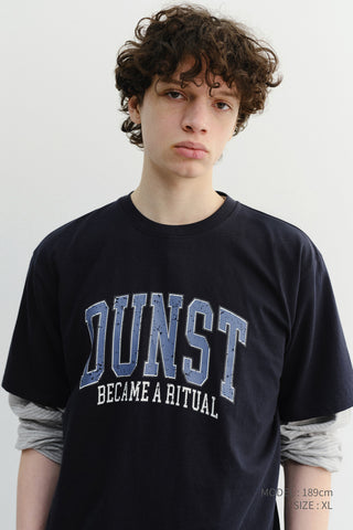 UNISEX VINTAGE ARCH LOGO T-SHIRT FRENCH NAVY