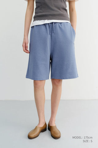 UNISEX PIGMENT RELAXED BEACH SHORTS BLUE