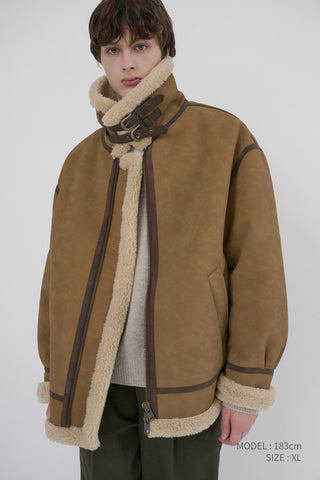 UNISEX B-3 SHEARLING JACKET CAMEL