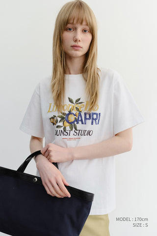 UNISEX LIMONCELLO T-SHIRT OFF WHITE
