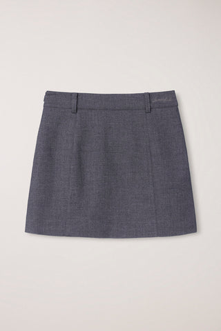 MINI SKIRT CHARCOAL GREY