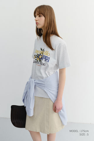 UNISEX LIMONCELLO T-SHIRT LIGHT MELANGE GREY