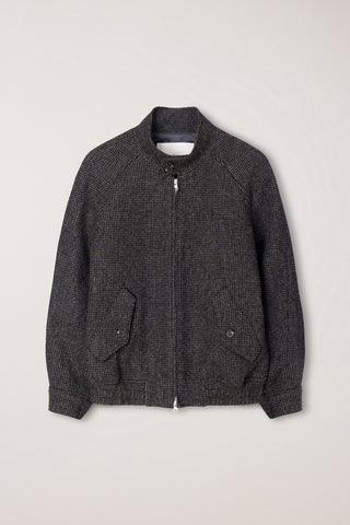 UNISEX HARRINGTON WOOL BLOUSON BROWN
