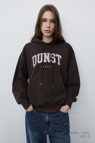 UNISEX ARCH LOGO HOODIE BROWN