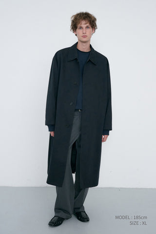 UNISEX REFINED MAC COAT BLACK