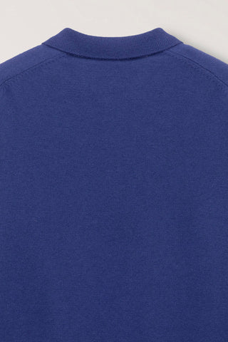 UNISEX COLLARED SWEATER WASHED BLUE