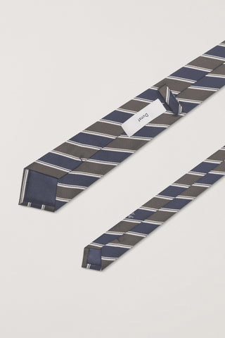 STRIPED TIE OLIVE