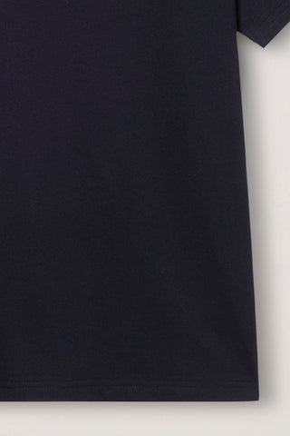 UNISEX MINIMAL LETTERING T-SHIRT BLACK