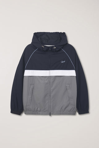 UNISEX BLOCKED WINDBREAKER NAVY