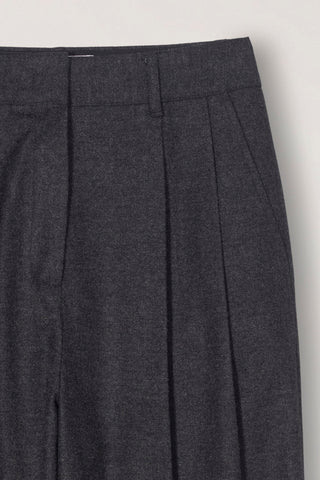 WINTER FLANNEL SLACKS CHARCOAL GREY