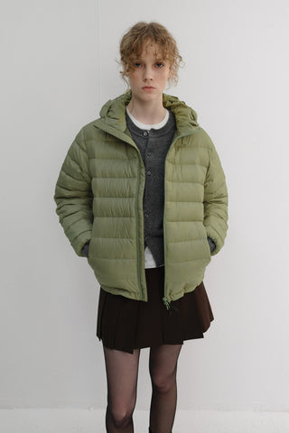 UNISEX LIGHT GOOSE DOWN JACKET OLIVE