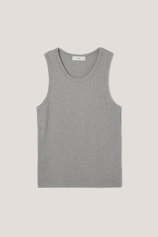 RELAXED SLEEVELESS TOP MELANGE GREY