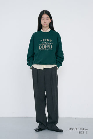 UNISEX PIXEL SWEATSHIRT DEEP GREEN