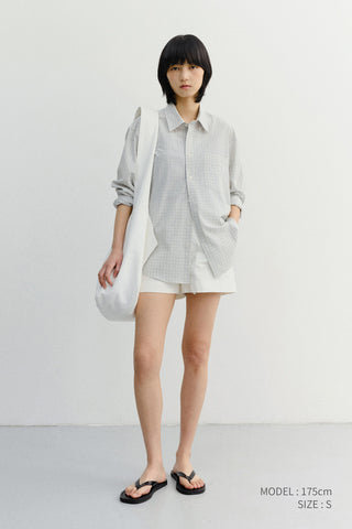COTTON SAFARI SHORTS WHITE