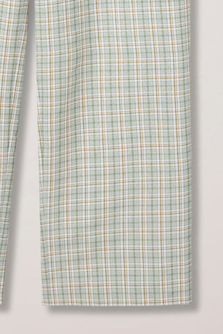 UNISEX CHECKED PAJAMA SLACKS OLIVE CHECK