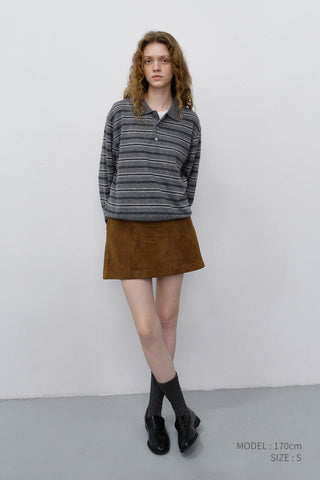 ALTER-SUEDE MINI SKIRT BROWN