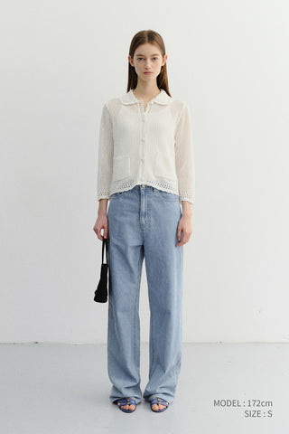 SUMMER STRAIGHT JEANS LIGHT BLUE