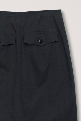 A-LINE MAXI SKIRT CHARCOAL GREY