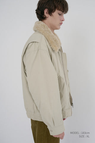 UNISEX FLIGHT PADDED JACKET BEIGE