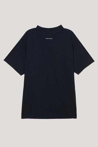 UNISEX LOGO CREASE T-SHIRT FRENCH NAVY