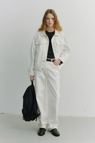 LOOSE JEANS ECRU