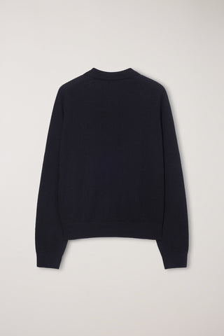 UNISEX COLLARED SWEATER BLACK