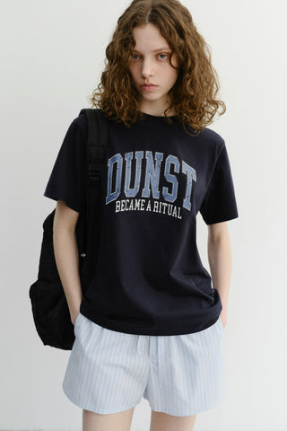 UNISEX VINTAGE ARCH LOGO T-SHIRT FRENCH NAVY