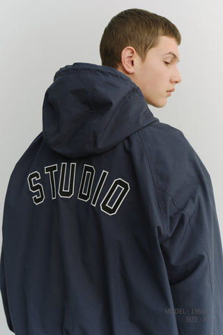UNISEX LOGO WINDBREAKER NAVY