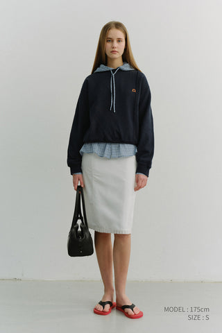 UNISEX DUNST LOGO CREASE SWEATSHIRT FRENCH NAVY