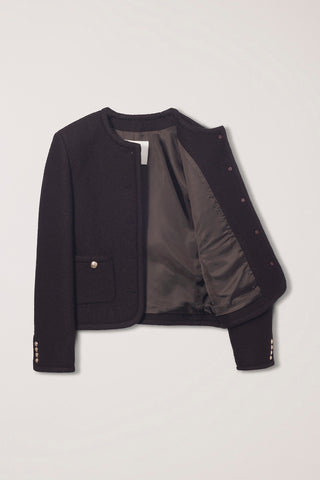 CLASSIC TWEED JACKET BROWN