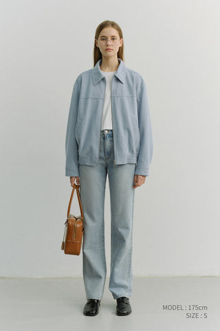 ESSENTIAL STRAIGHT FULL LENGTH JEANS LIGHT BLUE
