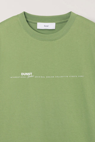 UNISEX MINIMAL LETTERING T-SHIRT OLIVE GREEN
