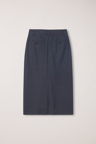 H-LINE LONG SKIRT DEEP GREY