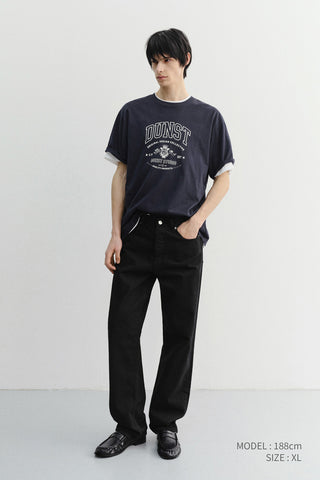 UNISEX CUPID ARCH LOGO T-SHIRT FRENCH NAVY