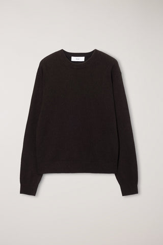 UNISEX ESSENTIAL CREWNECK SWEATER BROWN
