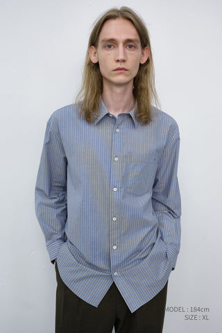 UNISEX INFORMAL SHIRT BLUE STRIPE