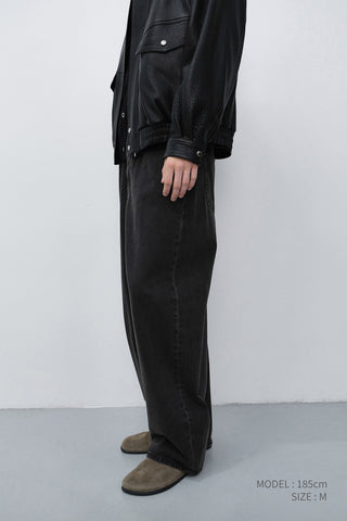 RELAXED CURVED JEANS MUD