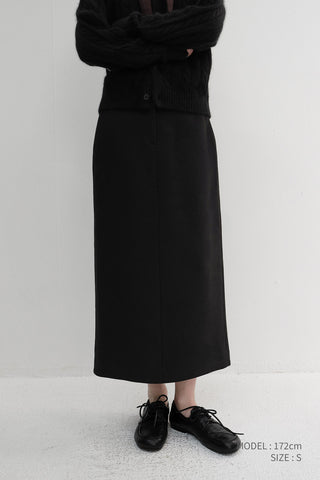 H-LINE LONG SKIRT BLACK