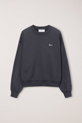 UNISEX GARMENT DYED SWEATSHIRT WASHED BLACK