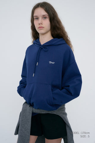 UNISEX GARMENT DYED HOODIE NAVY